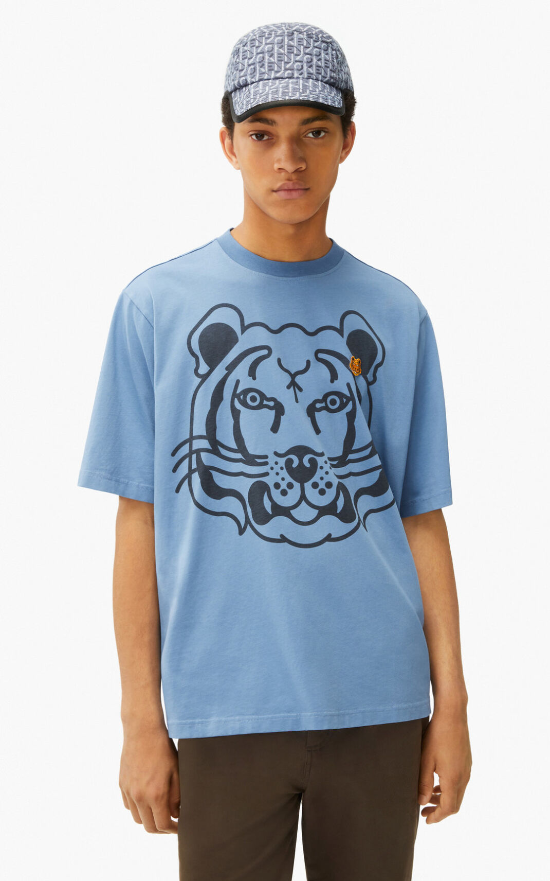 Camisetas Kenzo K Tiger oversized Hombre Azules - SKU.7283979